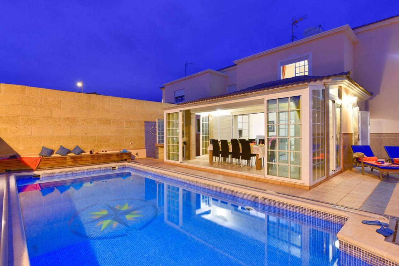 Villa Teide Sol con piscina climatizada, Playa Fañabe, Costa Adeje Exterior foto